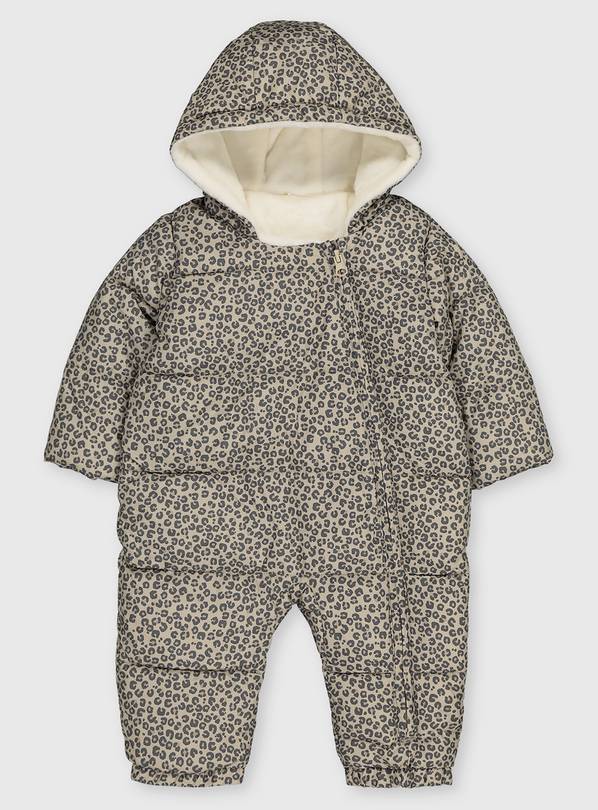 Buy Leopard Print Snowsuit 1218 months Coats and jackets Argos
